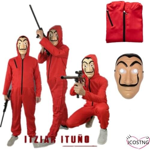 Salvador Dali Cosplay La Casa De Papel Costume Child Adult Man Woman Halloween Cosplay Costume
