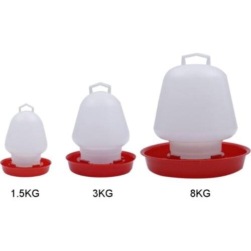 13MA Round Bubble Chicken Drinking Fountain Device Hanging Cup Waterer Bowl Poultry