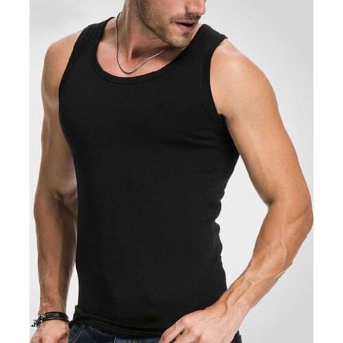 Men Tank Tops Undershirt Gym Workout Stringer Fitness T-Shirt Beater Undershirt Gyms Muscle Sleeveless Vest Gymclothing