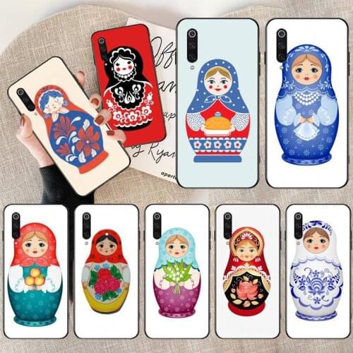Cute Russian Dolls Matryoshka Phone Case Cover for Xiaomi Mi10 10Pro 10 lite Mi9 9SE 8SE Pocophone F1 Mi8 Lite