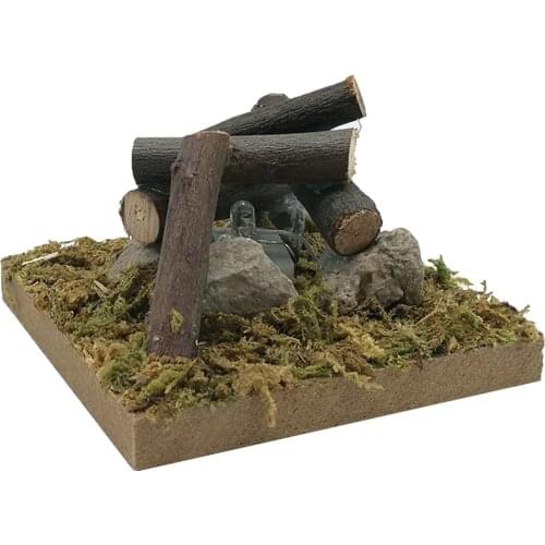 Wooden Miniature Garden Building Landscapefor 1/12 Dollhouse Home Garden Decors