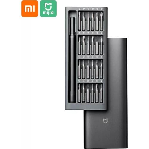 Xiaomi Mijia Screwdriver Kit w/24 Precision Magnetic Bits/Alluminum Box DIY Manual Screw Driver Set For Smart Home Daily Use