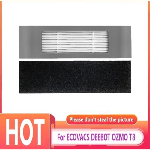 For ECOVACS DEEBOT OZMO T8 / T8 AIVI 920 950 New 6 /8 Hepa Filter Sponges Set Parts Robot Vacuum Cleaner Replacement Accessories