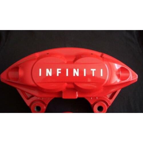For INFINITI Caliper Decal Hi Temp Vinyl Sticker Set Of 6 (Any Color)