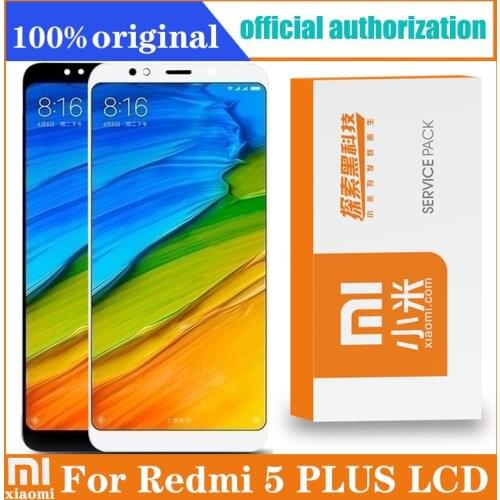 Original 5.99" Display Replacement for XIAOMI REDMI 5 PLUS LCD Touch Screen Digitizer Assembly with Retail Pack