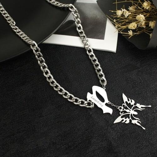 Personalized Customize Custom Name Necklace Stainless Steel Multilayer Necklace Gothic Letter Initial Necklace Jewelry Gift