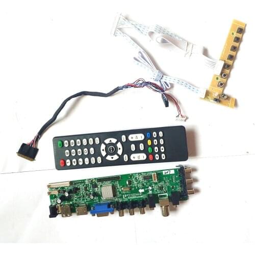 Fit B156HTN03.2 B156HTN03.3 upgrade 40 pin LVDS 1920*1080 3663 TV digital AV HDMI-Compatible VGA USB DVB LCD board DIY