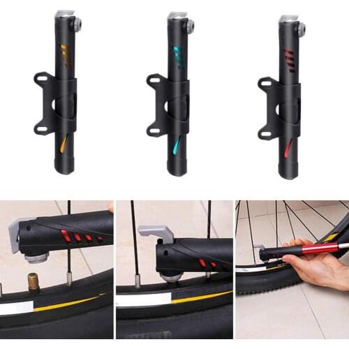 Portable Mini Bicycle Tire Ball Inflatable Hand Frame Mounted Air Pump Inflator Bicycle Accessories Replacement Parts