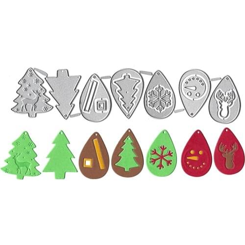 Dies Scrapbooking Soldes Earring Christmas Metal Cutting Dies Embossing Stencil Card Decor Handmade DIY Craft New Arrival