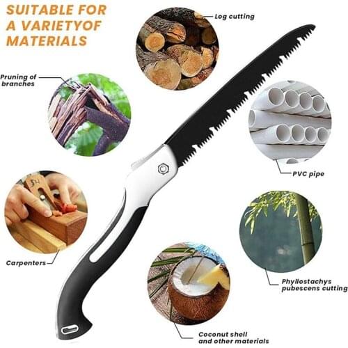 High Carbon Steel Folding Saw Small Handheld For Woodworking Sawn Tree And Wood Block A1