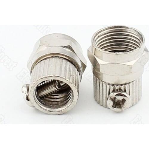 75-5 Inch Spiral Connector F Head Connector Large Aperture Threading Connector Ultra-short Style