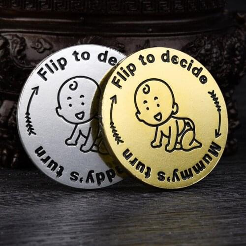 Spot Wholesale Childrens Challenge Coins Parents Decision-making Coins Fun Game Coins Metal Commemorative Coins Collection Gift