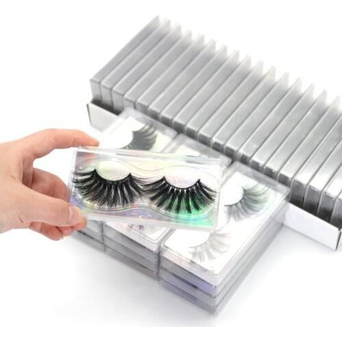 Extra Long 25mm Mink Lashes 20 Pair Whole Sale Full Strip Hand Made Wispy Winged Fluffy Mixed Eyelashes Pack For Beauty Makeup