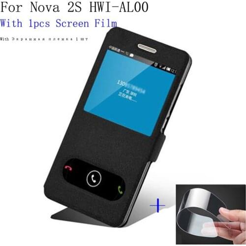 Smart view window case For Huawei Nova 2S HWI-AL00 Phone case Back Cover flip PU leather Case for Huawei Nova2S cover shell