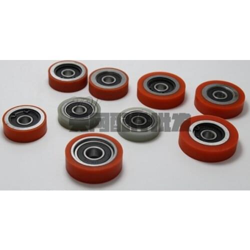 Edge Sealer Tracking Wheel PU Wheel Profile Wheel Rubber Wheel Edge Sealer Horizontal Wheel Woodworking Machinery Parts