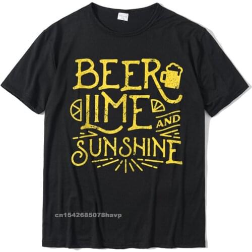 Beer Lime Alcohol Funny Mexican Cinco De Mayo 2020 Tshirts Normal Cotton Men T Shirt Custom Dominant T Shirts