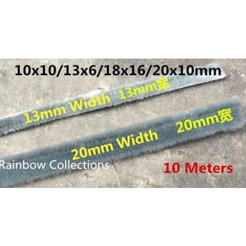 10*10/13x6/18*16/20*10mm 10Meters/set Widened self-adhesive tops Door and window seals Windproof strips Soundproof windows