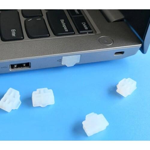 10pcs RJ45 Networke Interface Protector Cover Cap Anti Dust Plug For computer Router Ethernet Hub Port