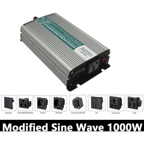 1000W Modified Sine Wave Inverter,DC 12V/24V/48V To AC 110V/220V,off Grid Solar Power Inverter,voltage Converter For Home