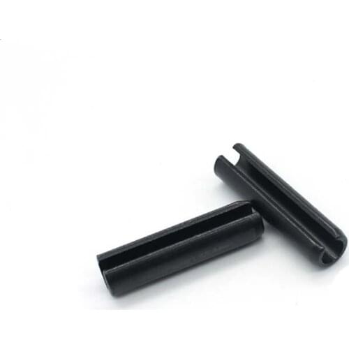 30pcs M3 opening pins elasticity cylindric​al pin guide positioning dowels spring dowel GB879 black color 6mm-60mm length