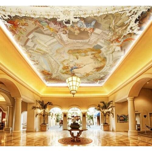 3d wall murals wallpaper Continental dome ceiling frescoes Home Decoration Non woven wallpaper wallpaper 3d mural