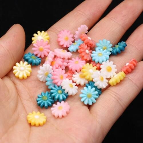 5pcs Sun Flower Shell Beads Accessories Fashion Natural Shell Beads for Making DIY Jewerly Necklace Bracelet Accessories