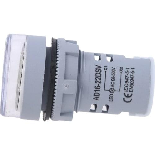 AC 60-500V 22mm Digital Voltmeter Voltage Gauge Monitor Indicator Signal Lights