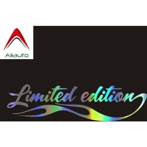 Aliauto Fashion Laser Car Sticker Limited Edition Fancy Automobiles Motorcycles Accessories PVC Decal for Renault Opel,16cm*4cm