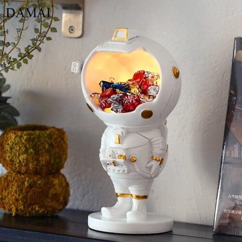 Astronaut Resin Figure Modern Space Storage Ornaments Living Room Decoration Coffee Table Figurines Home Decor Accessories