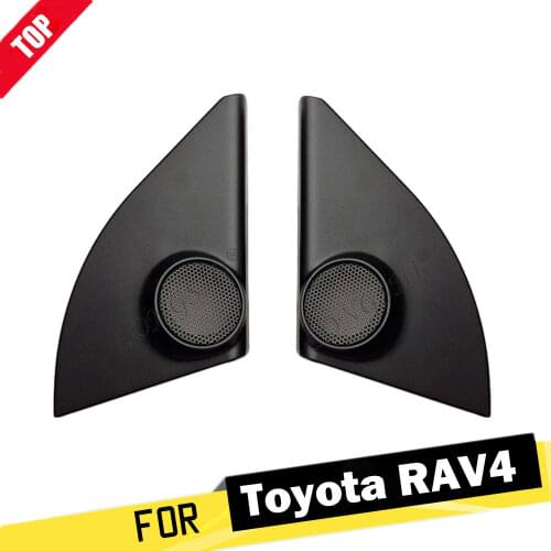 LONGSHI Car Tweeter Refitting Speaker Boxes Audio Door Angle Gum For Toyota RAV4 2014 2015 2016 2017 2018 din