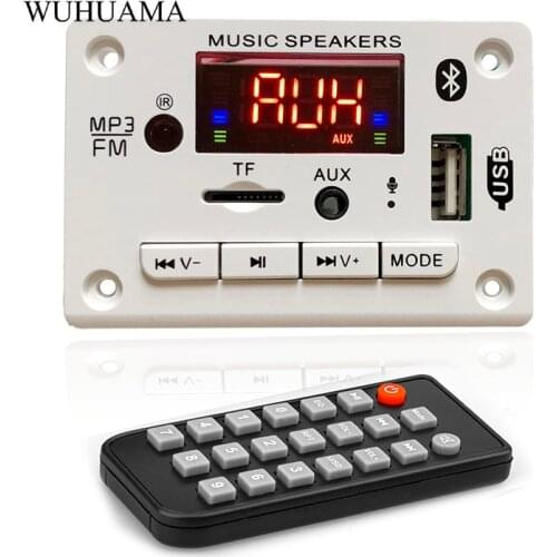 12v Car USB MP3 Player Bluetooth 5.0 MP3 Decoder Decoding Board Module WMA WAV TF Card Slot / USB / FM Remote Board Module