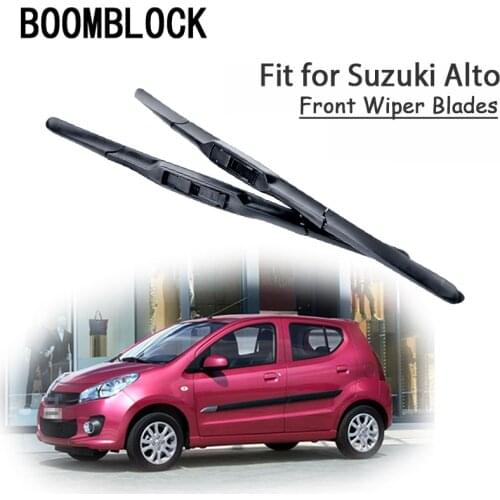 BOOMBLOCK 2PCS High Quality Front Windshield Wiper Blades For Suzuki Alto 2015-1998 Accessories