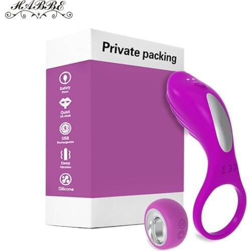 Male Penis Vibrating Ring Delay Ejaculation Cock G spot Stimulator Clitoris Massager Anal Dildo Vibrator Sex Toys for Men Women