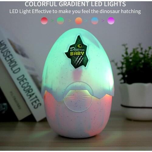 Electric Dinosaur Toy Surprise Dinosaur Hatching Egg Touch Sensing Smart Toys with light
