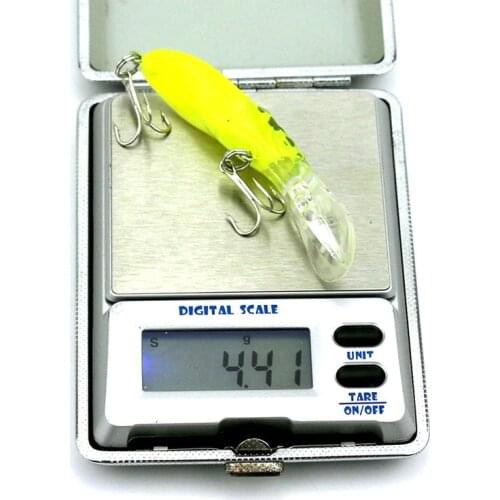 Artificial Minnow Plastic Hard Bait With SharpHook Wobblers Durable Bionic Bait Swimming7cm/4g 3D Eyes10# Depth 0.3-0.6M Ocean