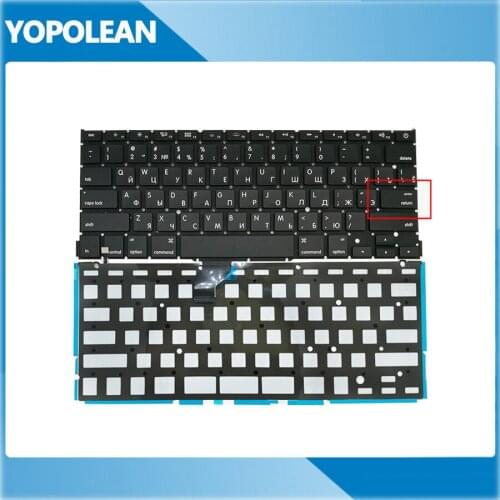 5pcs/lot New Small Enter Key Russia Russian Keyboard With Backlight For Macbook Pro Retina 13" A1502 2013 2014 2015