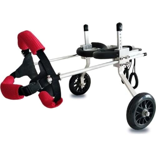 Pet Wheelchair Walk Cart Scooter Pet Dog Wheelchair Weak Paralyzed for Handicapped Hind Leg 2-Wheel Rear Dog Wheelchair