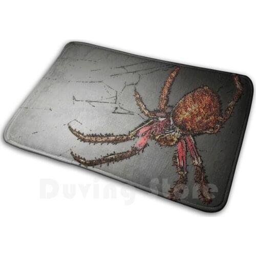 Pet Spider Called Cuddles Soft Non-Slip Mat Rug Carpet Cushion Arachnid Spider Pet Cobweb Web Guard Dog Duncan Mcfarlane