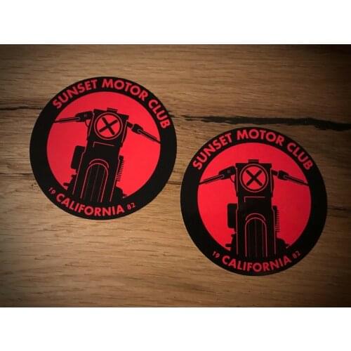 Cafe Racer Sticker Old School Racer Scrambler Bobber UK USA Vintage # 055 bumper sticker
