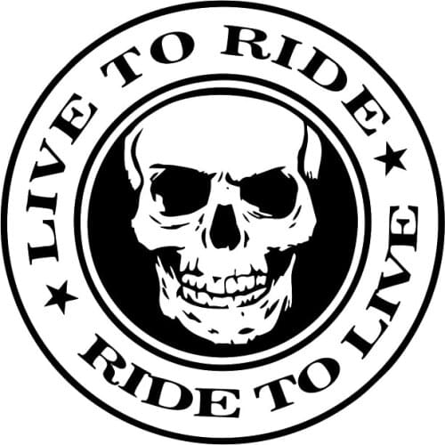 Live to Ride Sticker Motorcycle Helmet Decal Vinyl Chopper Biker Decor Cool Graphics Car Accessories Car Styling Car Sticker