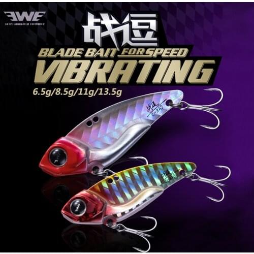 2020 NEW EWE blade bait metal VIB Fishing Lures C44S C52S Wobbler Vibration baits tackle for Trout Bass Pike perch8.5g 13.5g