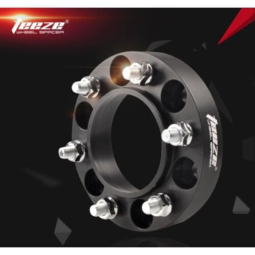 TEEZE 7075 T6 Aluminum Alloy Wheel Spacers 6x139.7 Adapters 6x5.5 CB 106.1 mm Black hub centric for Prado Land Cruiser 1 Pieces