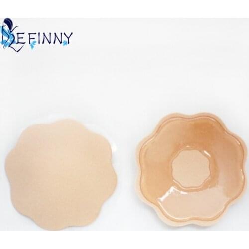 Breast Pad Pasties Petal Chest Stickers Nipple Cover Invisible Intimates Sexy Bra Pad Reusable Self Adhesive Silicone Bra