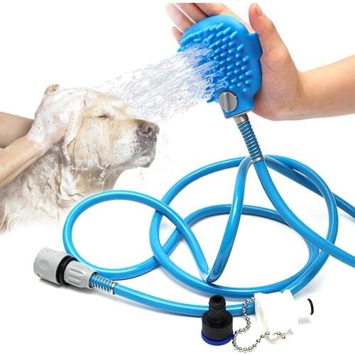 Handheld Pet Bath Head Tool Massager Shower Head Cleaning Washing Sprayer Portable Shower Dog Bath Massage Brush Pet Supplies