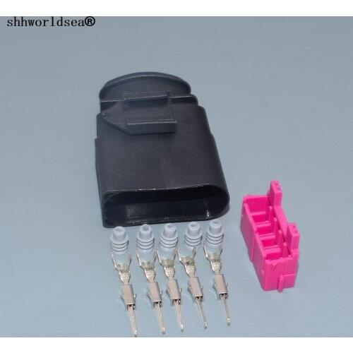 Shhworldsea 5 Pin/Way 1.5mm car Sealed Male Connector Plug Kit For AUDI VAG for Volkswagen 6N0 973 805 6N0973805