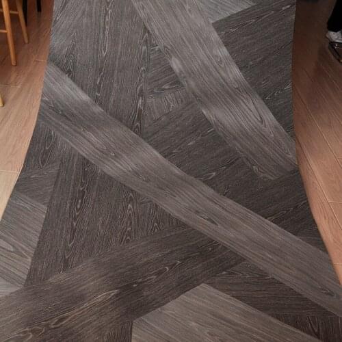 Hand-made Black Brown OAK Wood Veneer Size 250x125 CM Flooring DIY Furniture