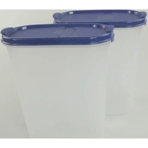 Tupperware Oval Series Dry Food Storage Container 2,3L(2) Blue Modular