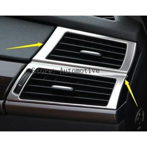 Interior Dashboard Side Air Vent Outlet Cover Trim For BMW X6 E71 2009-2014 2pcs
