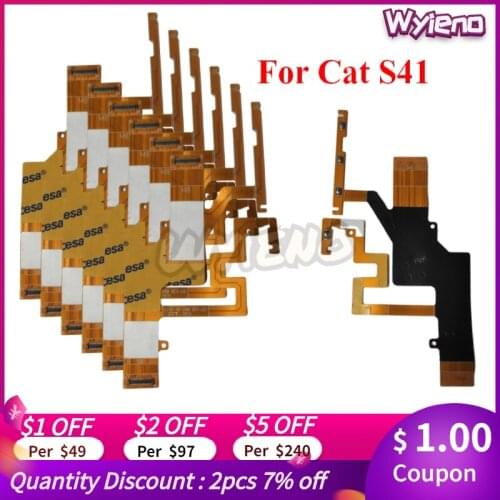 Wyineo For Caterpillar Cat S41 Power Switch On Off Volume Up Down Power Control Button Key Flex Cable Ribbon