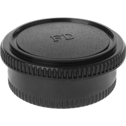 Rear Lens Body Cap Camera Cover Anti-dust Mount Protection Plastic Black for Canon FD